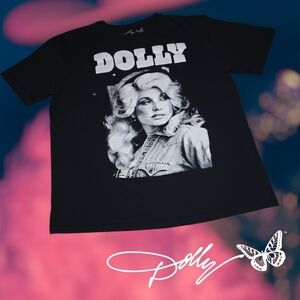 Dolly Parton Unisex Officially Licensed Portrait‎ T-Shirt Black L